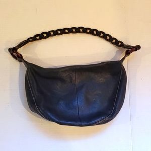 Fossil leather shoulder handbag